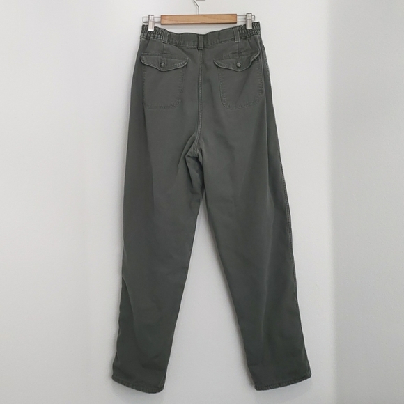 VINTAGE L.L. BEAN FLANNEL LINED PATHFINDER HIGH-WAISTED' PANTS, 100% COTTON, $45 - Picture 7 of 9